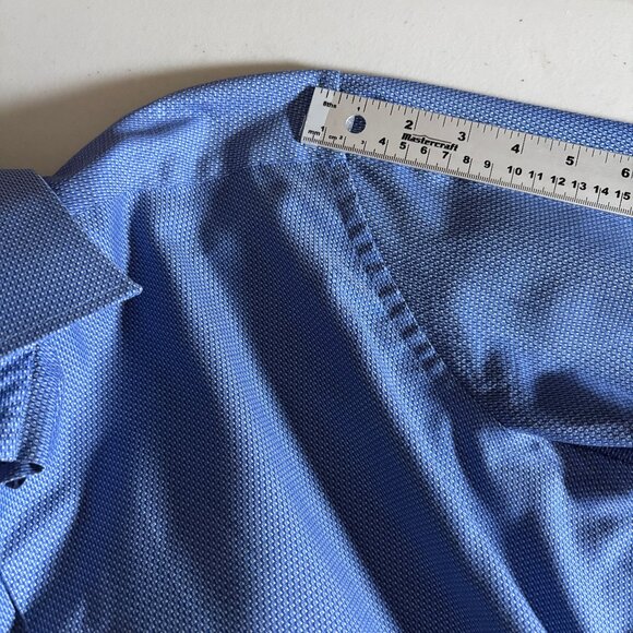 Eton Signature Twill Cotton Contemporary Button Up Shirt - Men's Size 42/16.5 - Picture 8 of 10